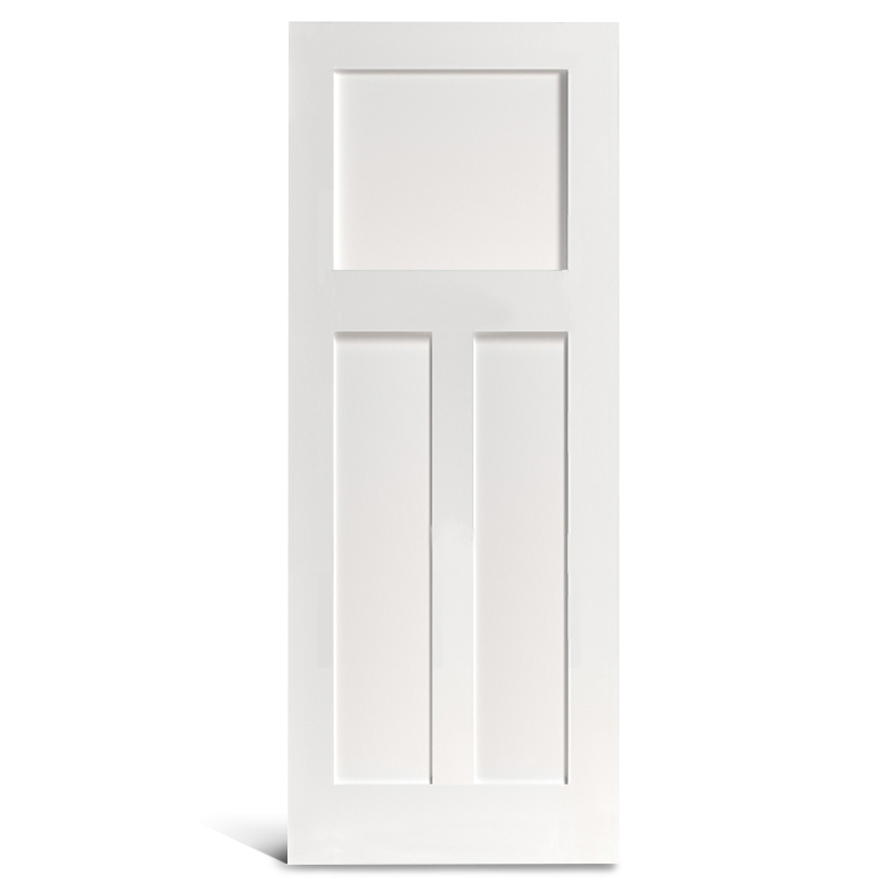 Ușă Shaker cu 3 panouri plate prevopsite