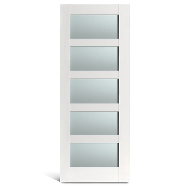 Ușă franceză din sticlă PVC cu 5 lite