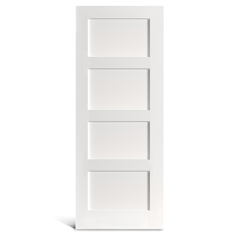 Ușă Shaker cu 4 panouri plate prevopsite