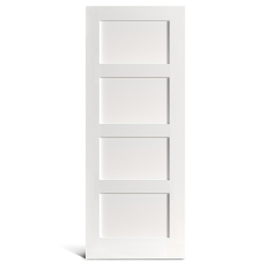 Ușă Shaker cu 4 panouri plate amorsate