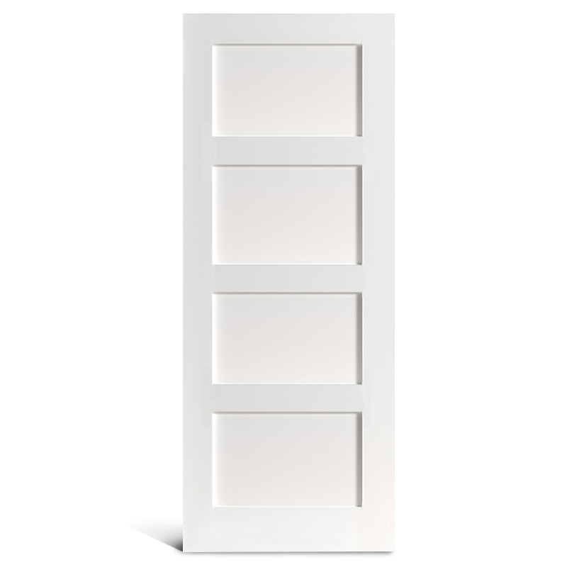 Ușă Shaker cu 4 panouri plate amorsate