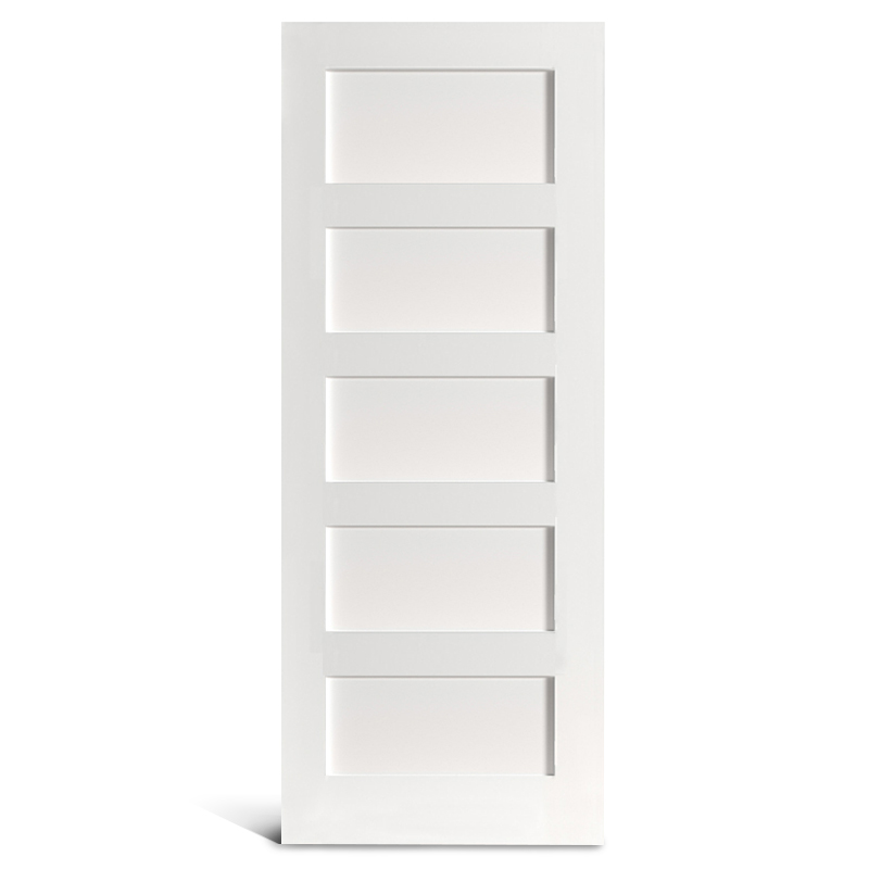 Ușă Shaker cu 5 panouri plate prevopsite