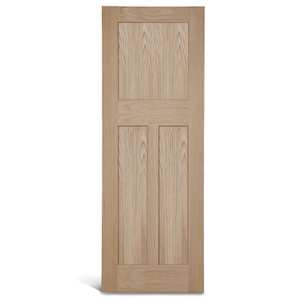 3 panouri plate verticale cu ușă Shaker pătrată din stejar