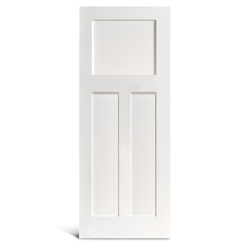 Ușă Shaker cu 3 panouri plate amorsate