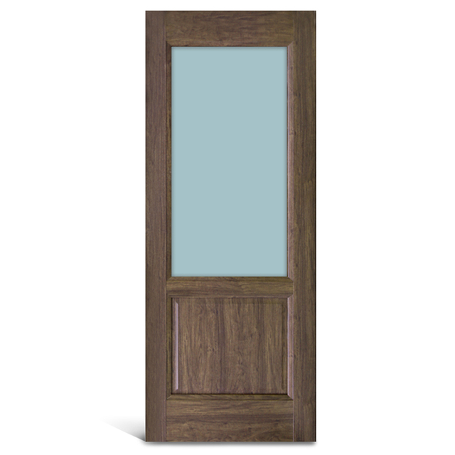 Ușă cu panou PVC din sticlă cu 2 panouri