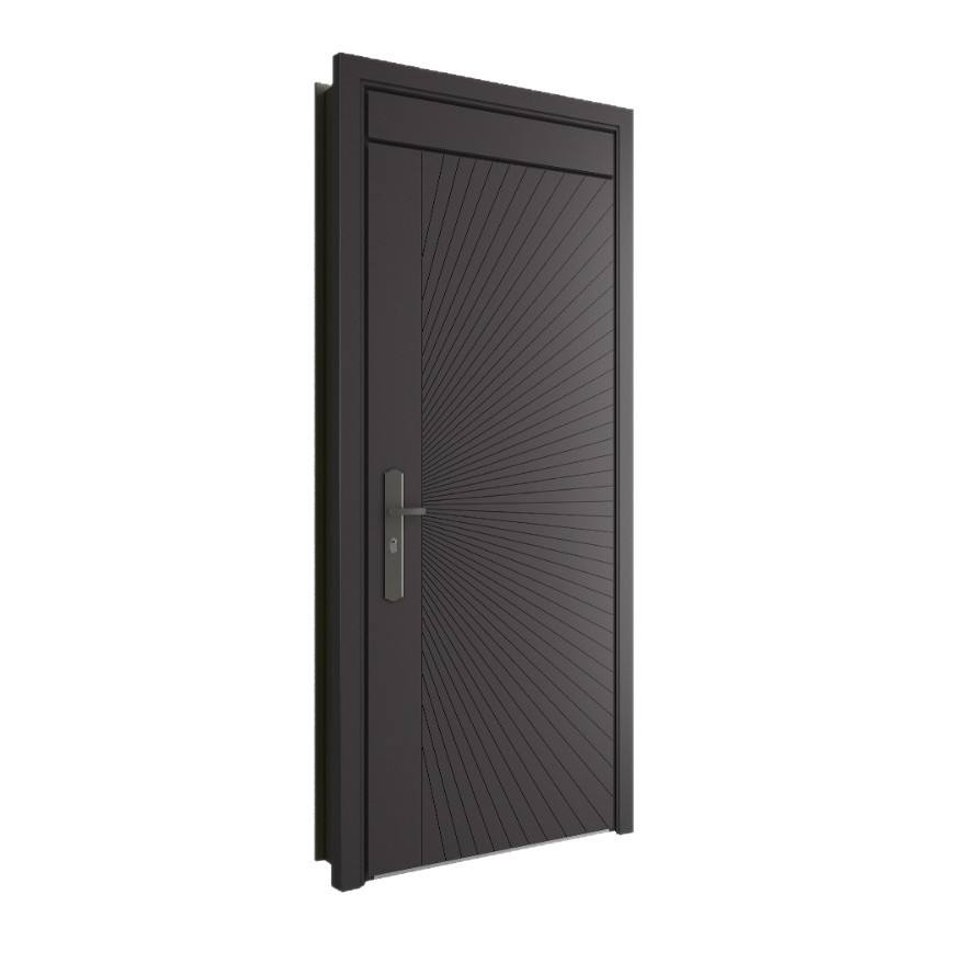 Ușă de securitate pentru intrare din oțel Oupai FSC CE Saso GOST-R Autentificare